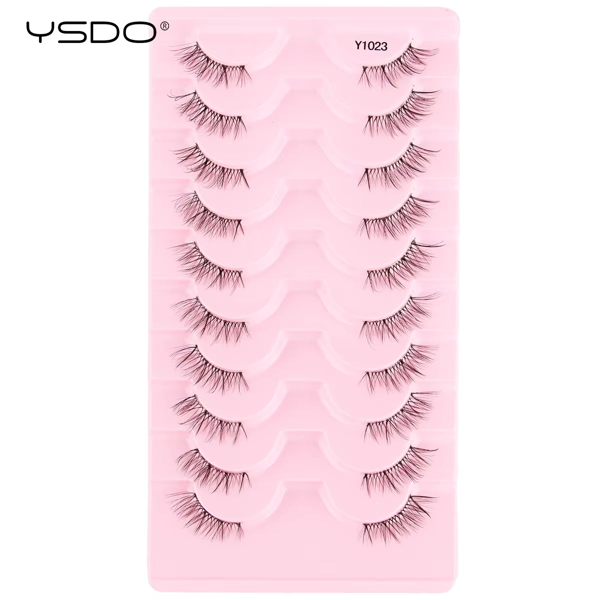 Half Lashes 5/7/10 Pairs Half False Eyelashes Soft Natural Cat Eye Lashes Makeup 3D Mink Eyelash Extension Fluffy Faux Cils