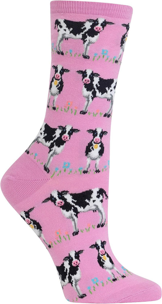 Womens Animal Series Novelty Crew Casual Sock