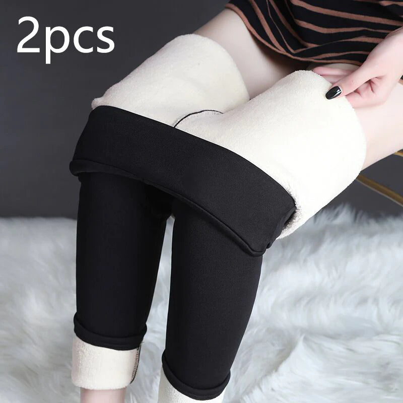 Winter Leggings Warm Thick High Stretch Lamb Cashmere Leggings Fitness Woman Pants