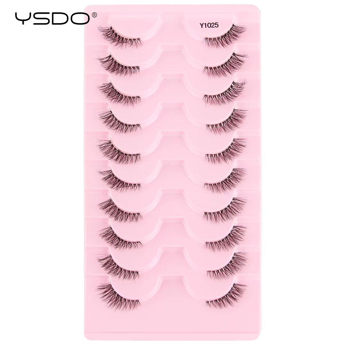 Half Lashes 5/7/10 Pairs Half False Eyelashes Soft Natural Cat Eye Lashes Makeup 3D Mink Eyelash Extension Fluffy Faux Cils