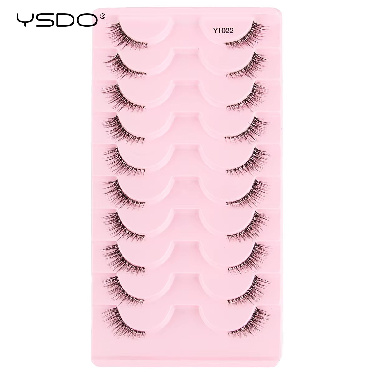 Half Lashes 5/7/10 Pairs Half False Eyelashes Soft Natural Cat Eye Lashes Makeup 3D Mink Eyelash Extension Fluffy Faux Cils