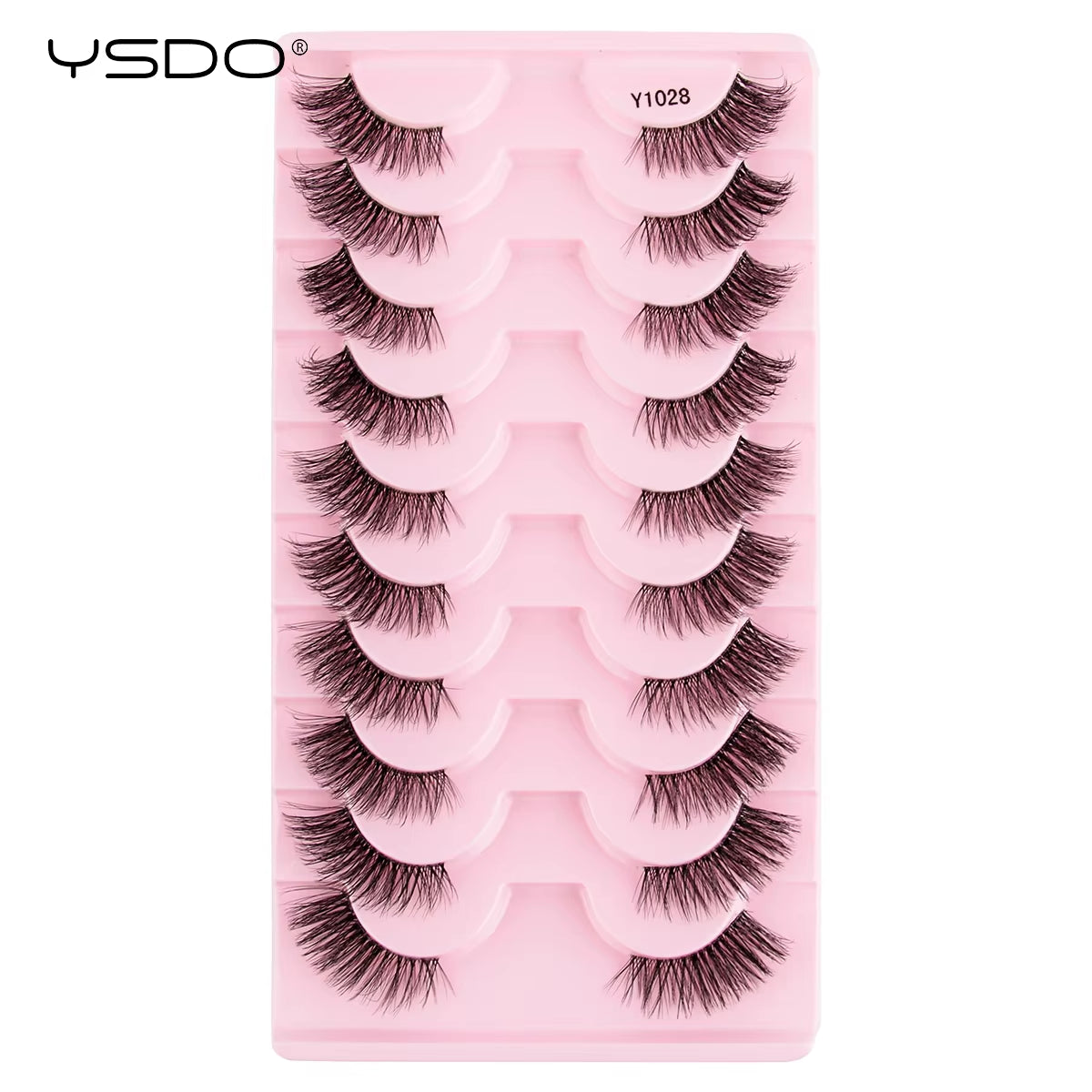 Half Lashes 5/7/10 Pairs Half False Eyelashes Soft Natural Cat Eye Lashes Makeup 3D Mink Eyelash Extension Fluffy Faux Cils