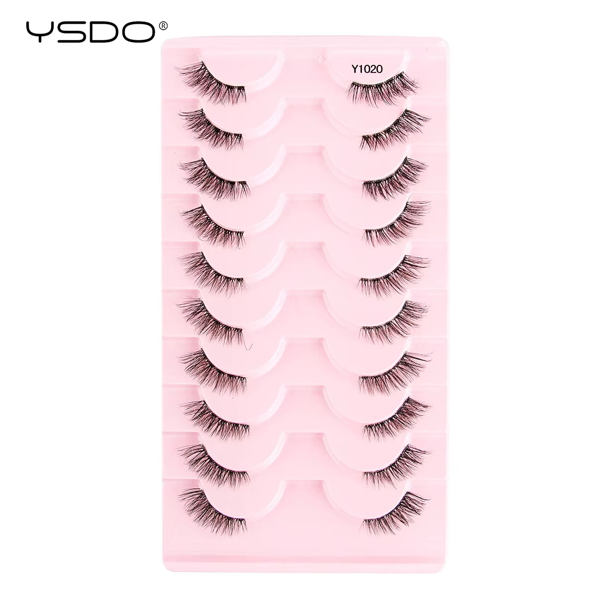 Half Lashes 5/7/10 Pairs Half False Eyelashes Soft Natural Cat Eye Lashes Makeup 3D Mink Eyelash Extension Fluffy Faux Cils